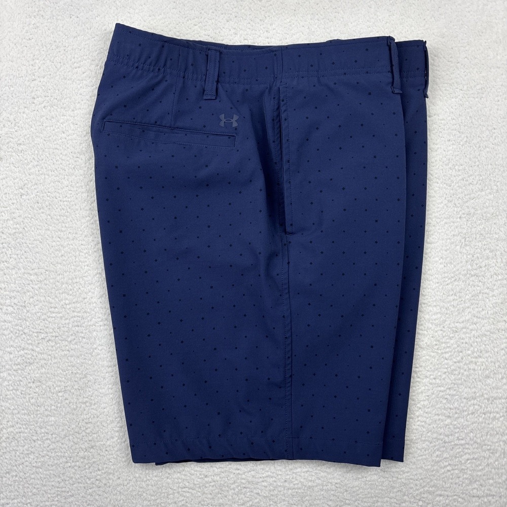 UNDER ARMOUR 'UA Storm' Mens Golf Shorts Size 38 Blue 9" Lightweight Stretch